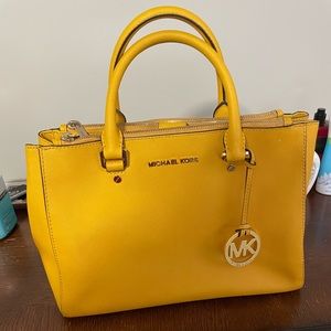 Michael Kors hard handle medium handbag